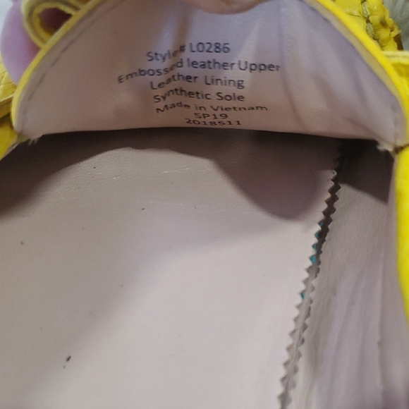 J. Crew Vibrant Yellow Croc-Embossed Moccasins Slipon Sz 8 - Picture 13 of 16